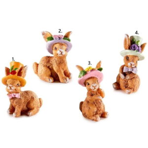 Uskrsni zeko sa šeširićem 4.5 cm