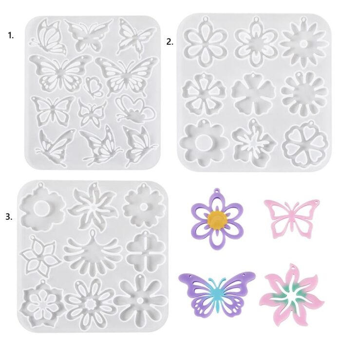 Silikonski kalup za privjeske i naušnice