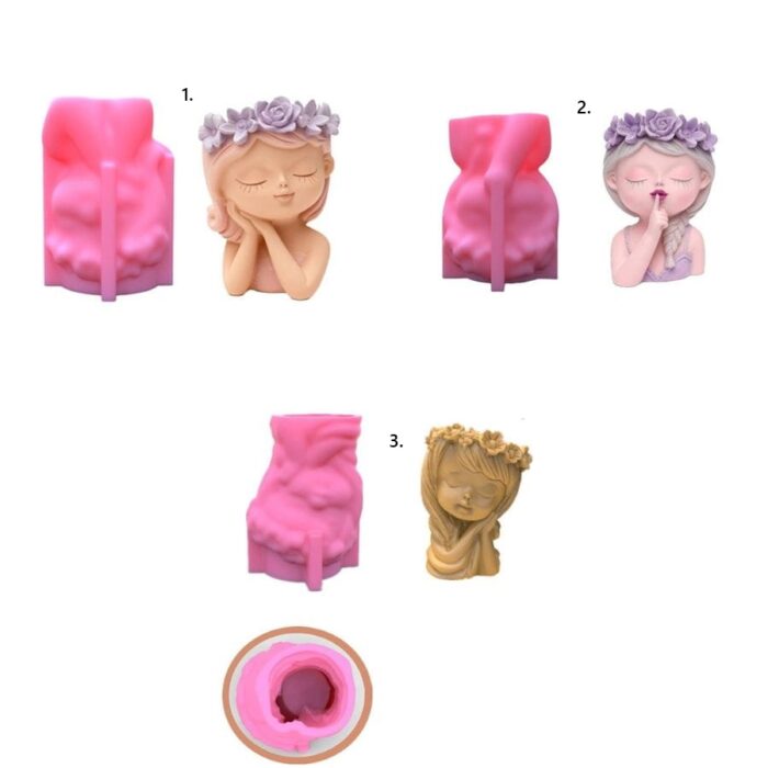 Silikonski kalup za vazu - Djevojčica