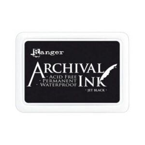 Početna 4 Ranger Archival Ink Jet Black – Vodootporna trajna tinta za pečate