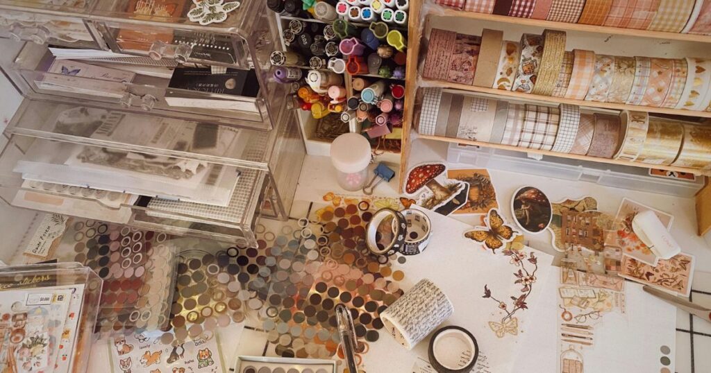 Organzirani radni stol za scrapbooking, čestitke i druge tehnike