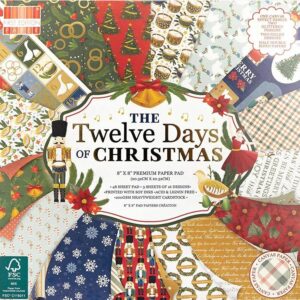 Božićni scrapbooking papir 20,3 x 20,3 cm – blok 48 listova