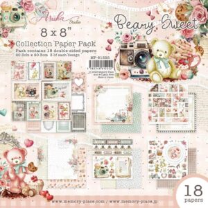 Scrapbooking papir Beary Sweet 20,3 x 20,3 cm – set 18 dvostranih papira