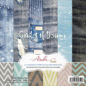 Set scrapbooking papira s traper motivima Shades of Denim