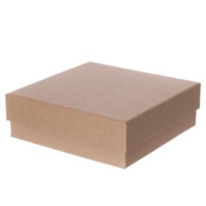 Kartonska poklon kutija kraft 15 x 15 x 5 cm