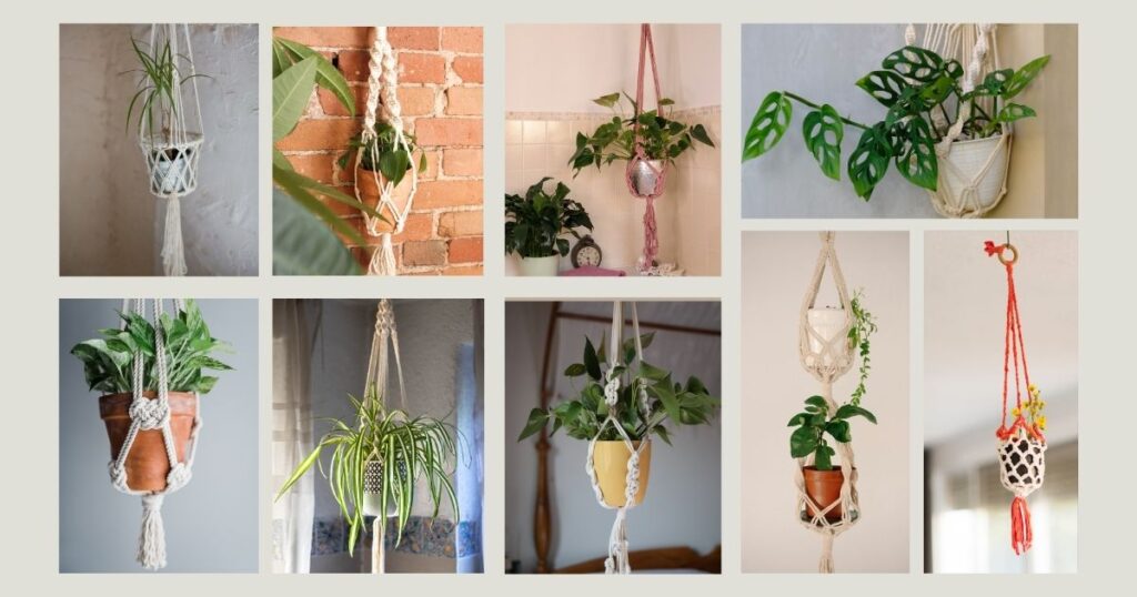 Macrame za početnike 6 Makrame projekti za početnike -vješalice za cvijeće