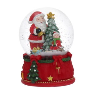 Božićna snježna kugla Djed Božićnjak 10x10x14 cm