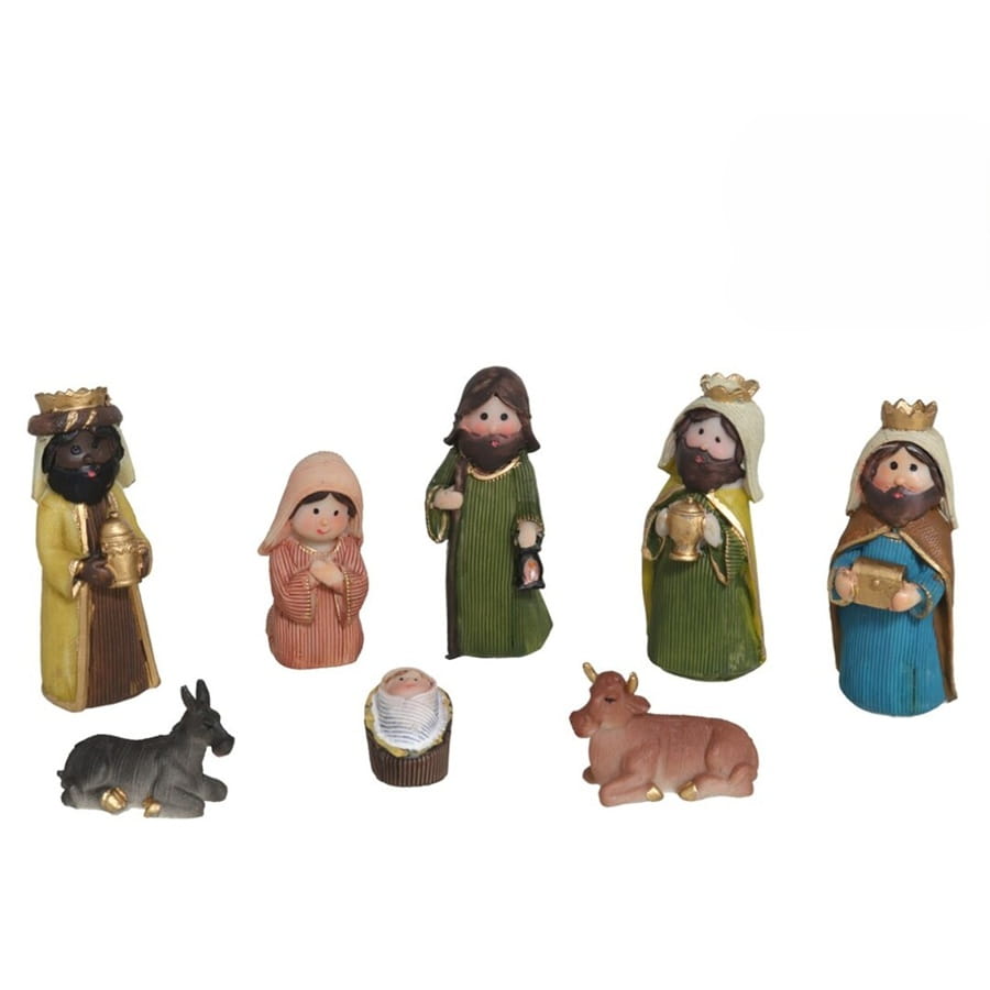 Dječje figurice za jaslice set 8 komada 9 cm