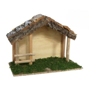 Drvena štalica za jaslice 30×15×23 cm