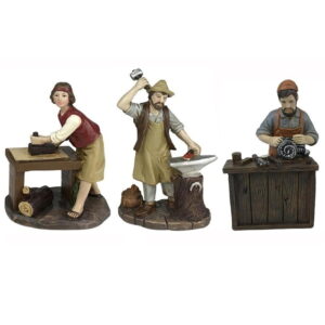 Figurice obrtnika set 3 kom 8.5 cm