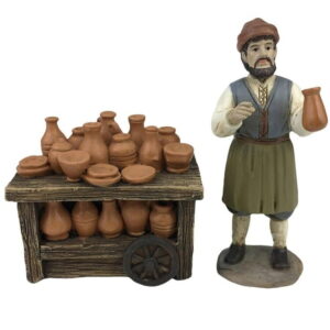 Lončar sa štandom set 2 komada