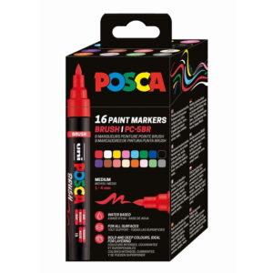 Početna 1 Posca markeri PC-5BR brush 16 komada