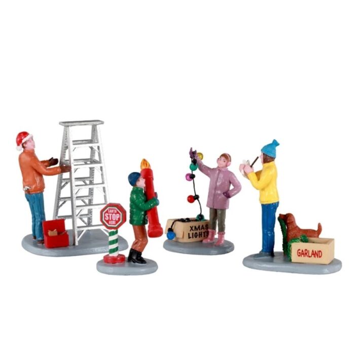 Zimske figurice za božićno selo set Lemax_2