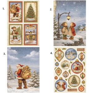 Početna 3 Rižin papir A4 za decoupage - Božićni motivi