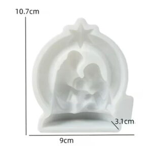 Početna 2 Silikonski kalup Sveta obitelj 10.7x9 cm